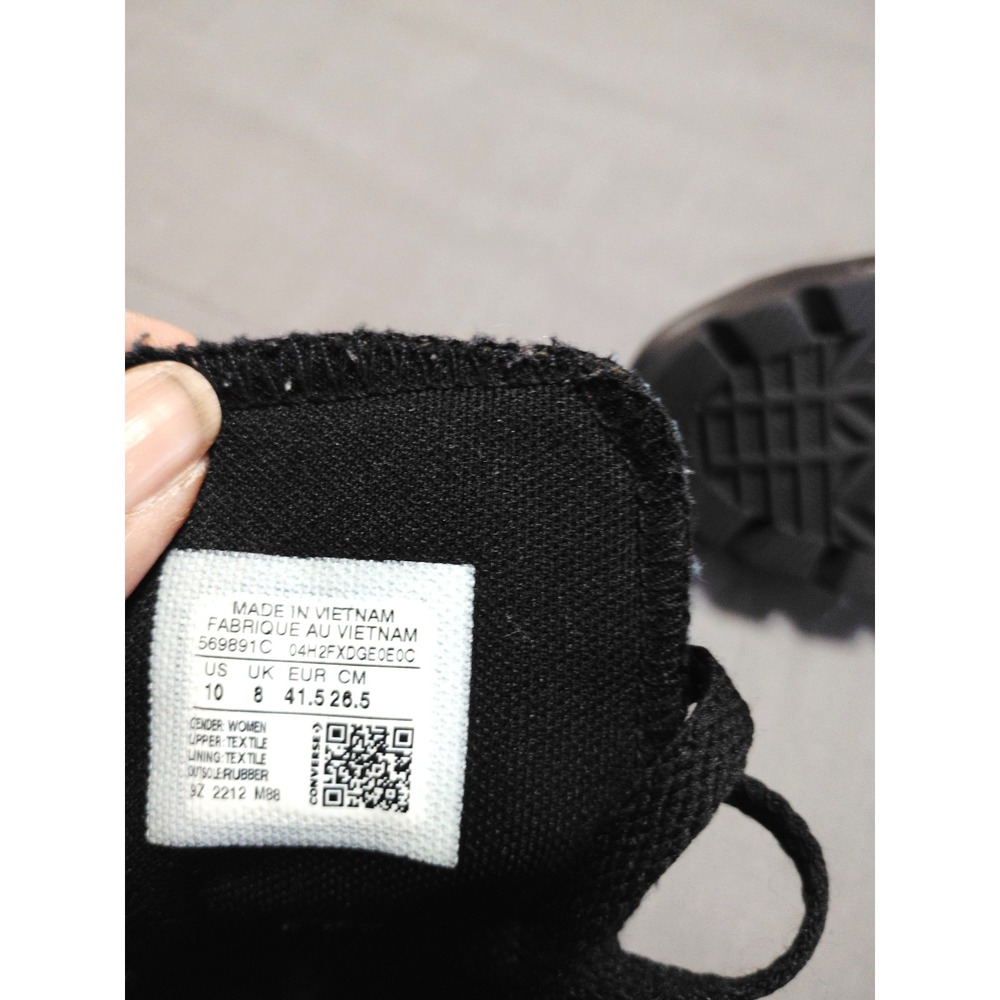Converse Chuck Taylor All Star High Top Shoe Unisex 10 Triple Black Athletic - Picture 10 of 10